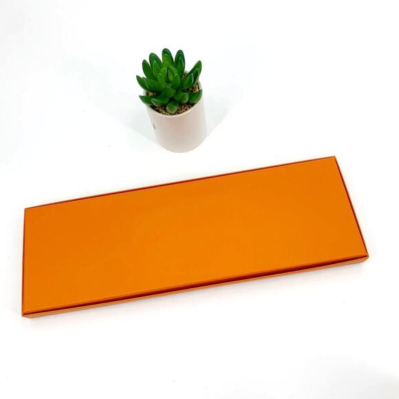 Hermes Paris Gift Box  Scarf / Tie Storage Tie Box Size 14” X4.5 - Picture 5 of 6